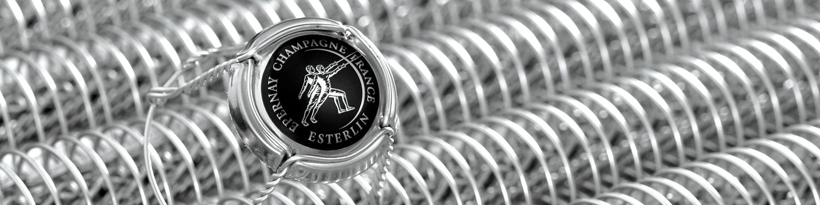 Champagne ESTERLIN Champagner Capsule. Foto: Champagne ESTERLIN