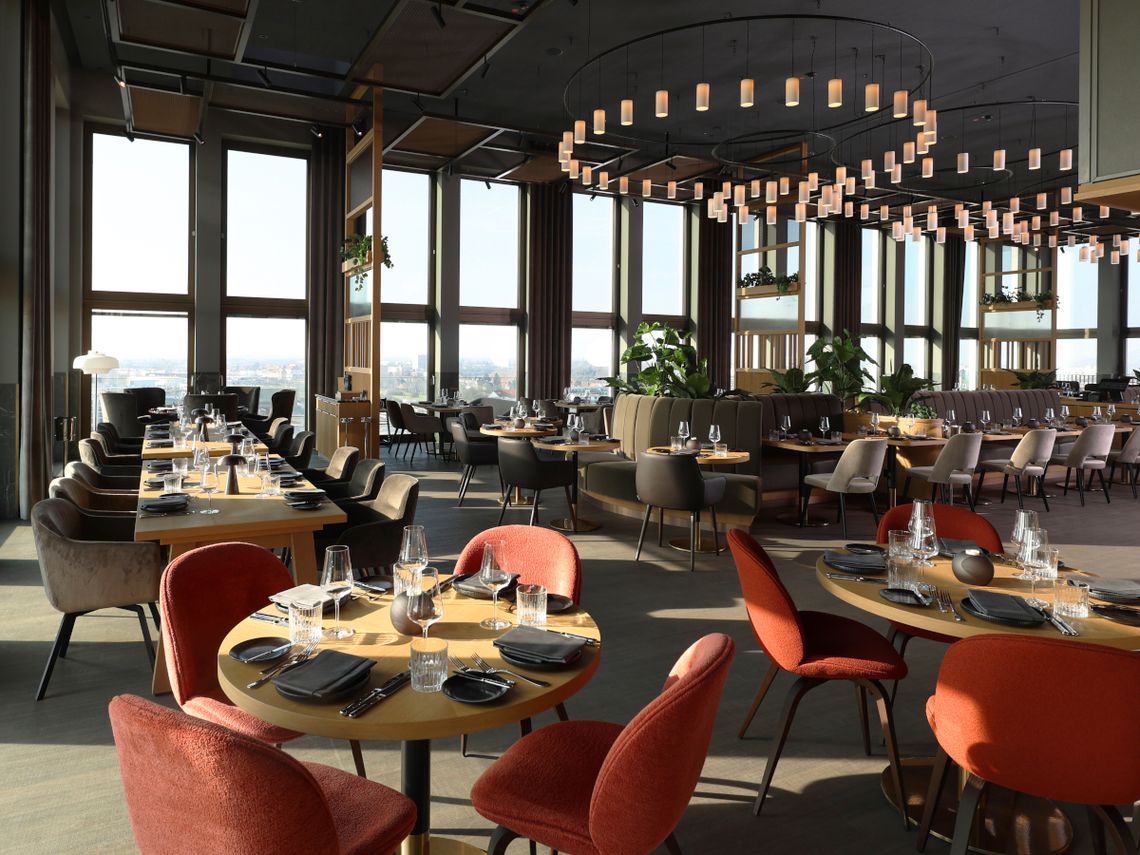 15 High Restaurant & Bar. Foto: ATLANTIC Hotel Heidelberg.