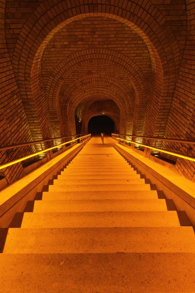 Champagne Veuve Clicquot: Treppe zum Keller. Foto: Champagne Veuve Clicquot