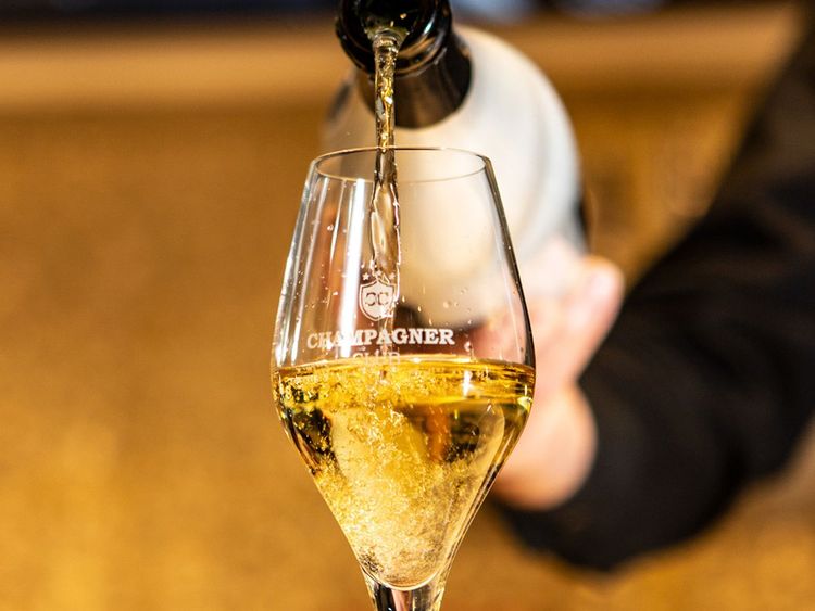 Champagner Club Glas. Foto: Dirk Jürgensen